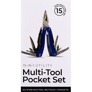 Silver One 15-in-1 Utility Multi-Tool Pocket Set - Bellso